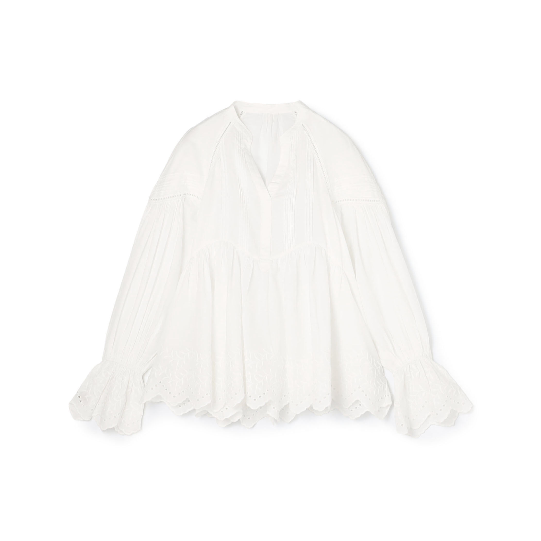 ne Quittez pas Cotton Voile Gather ブラウス｜トゥモローランド 公式