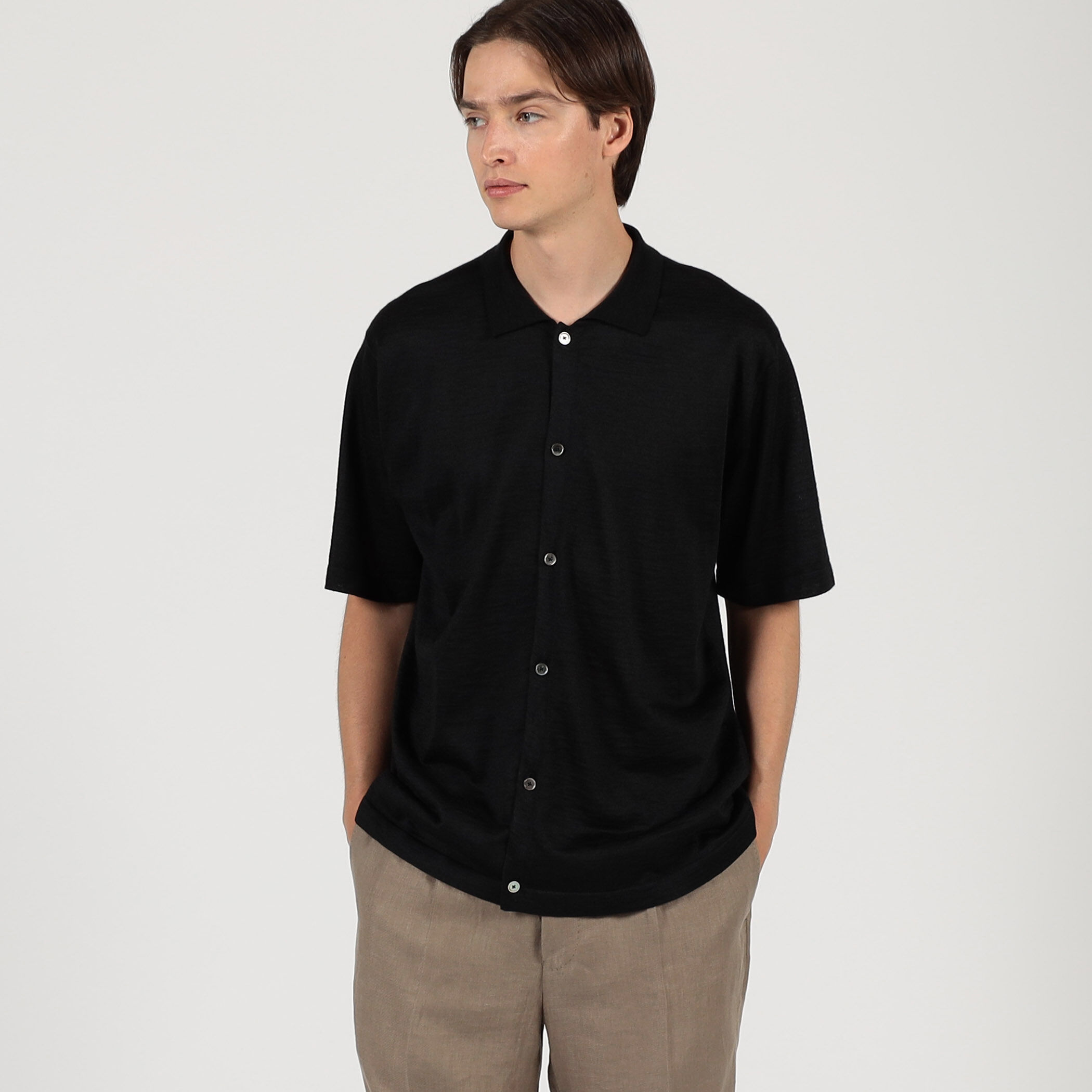 □ラミー ハーフスリーブ ニットシャツ｜トゥモローランド 公式通販