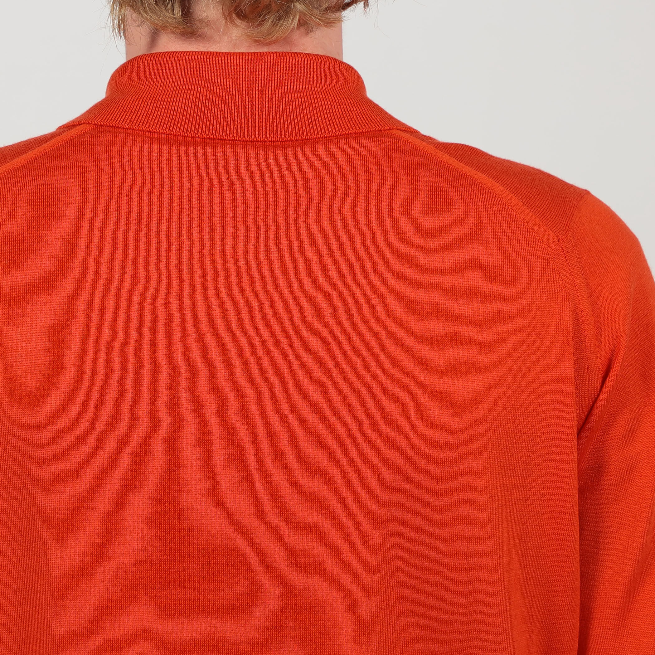 JOHN SMEDLEY DORSET メリノウール ポロカラープルオーバーニット