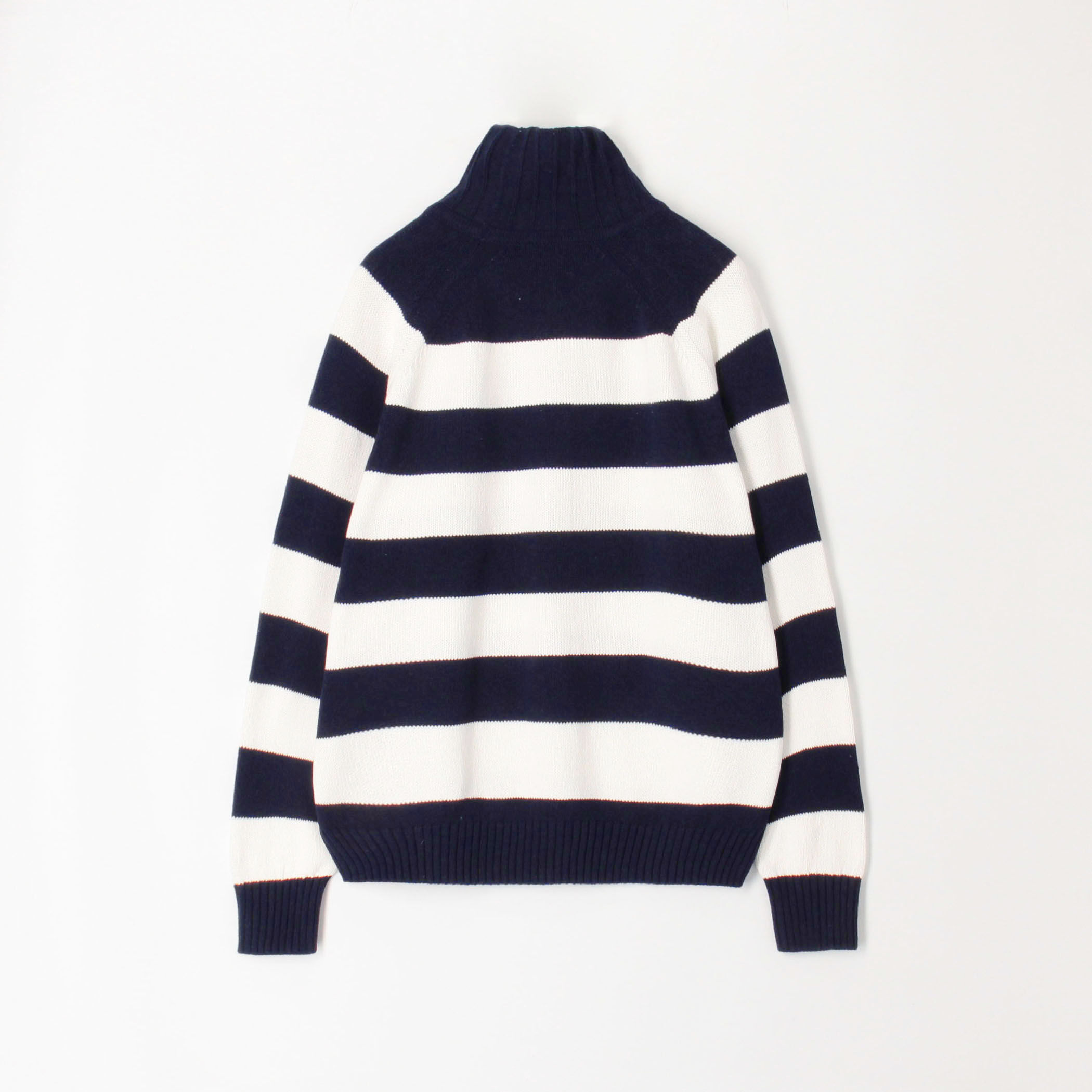NCNR了承済　慈雨　モックネック　ボーダードットプルオーバー　L相当 MOKU boat-neck relax [ women's ] | G.F.G.S. - 完全受注生産の