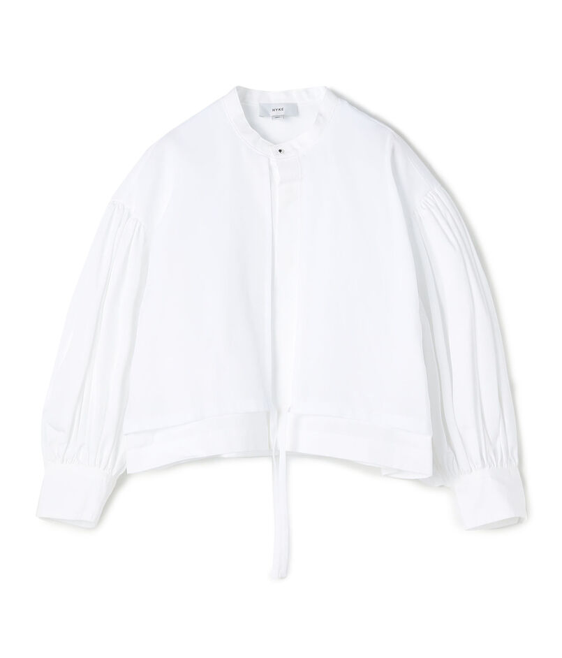 HYKE COTTON BALLOON SLEEVE BLOUSE
