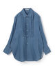 ライトデニム チュニックシャツ