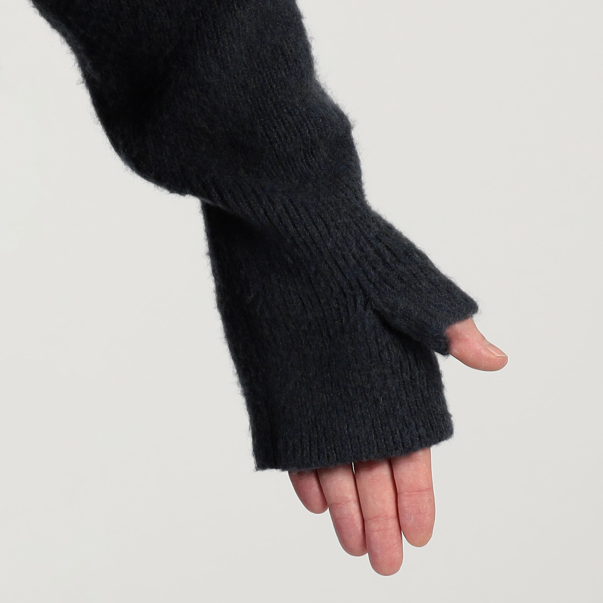 ウールカシミヤシルク ダブルブレステッド ニットコート
