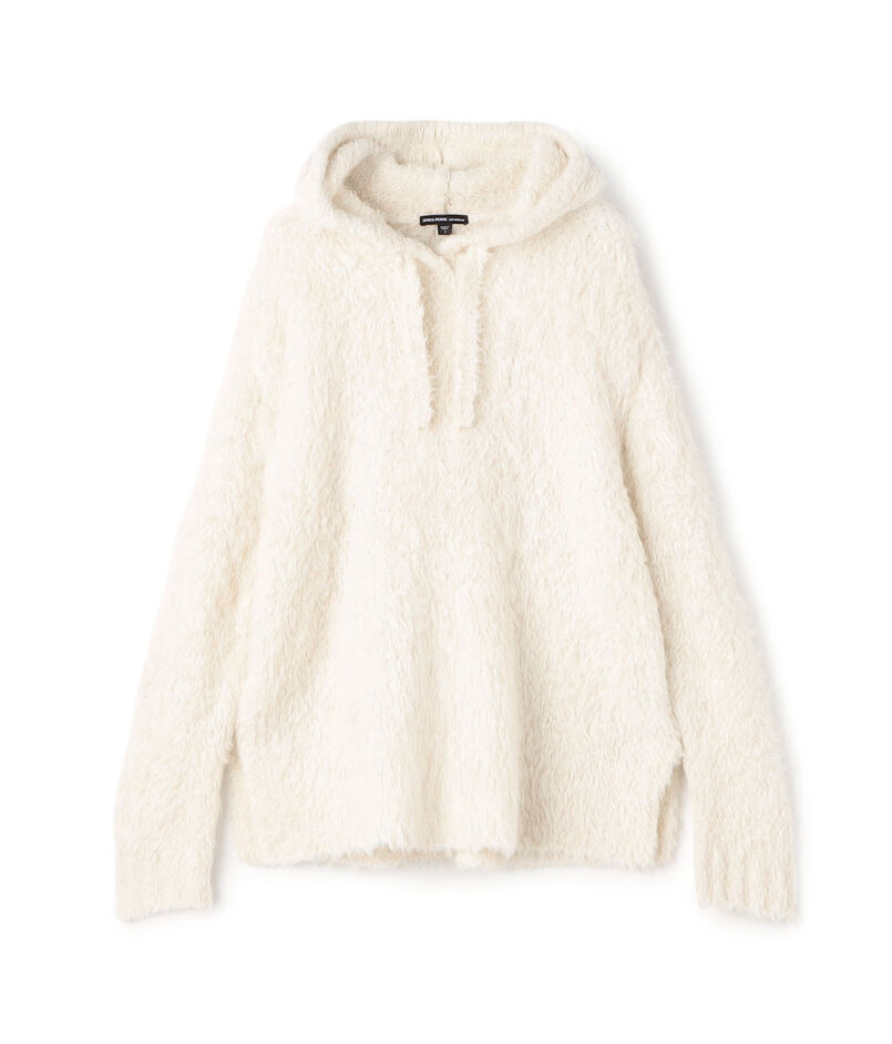 ウールブレンド フーデッドプルオーバー WAWS3883