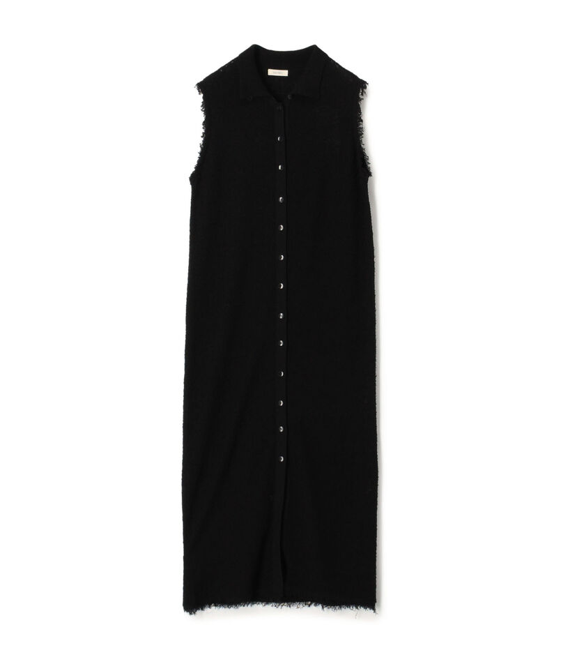 【WEB先行予約】カールヤーンニット シャツワンピース
