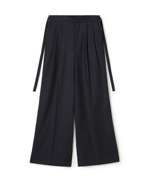 CANONICOウーステッドウール 2タックワイドパンツ