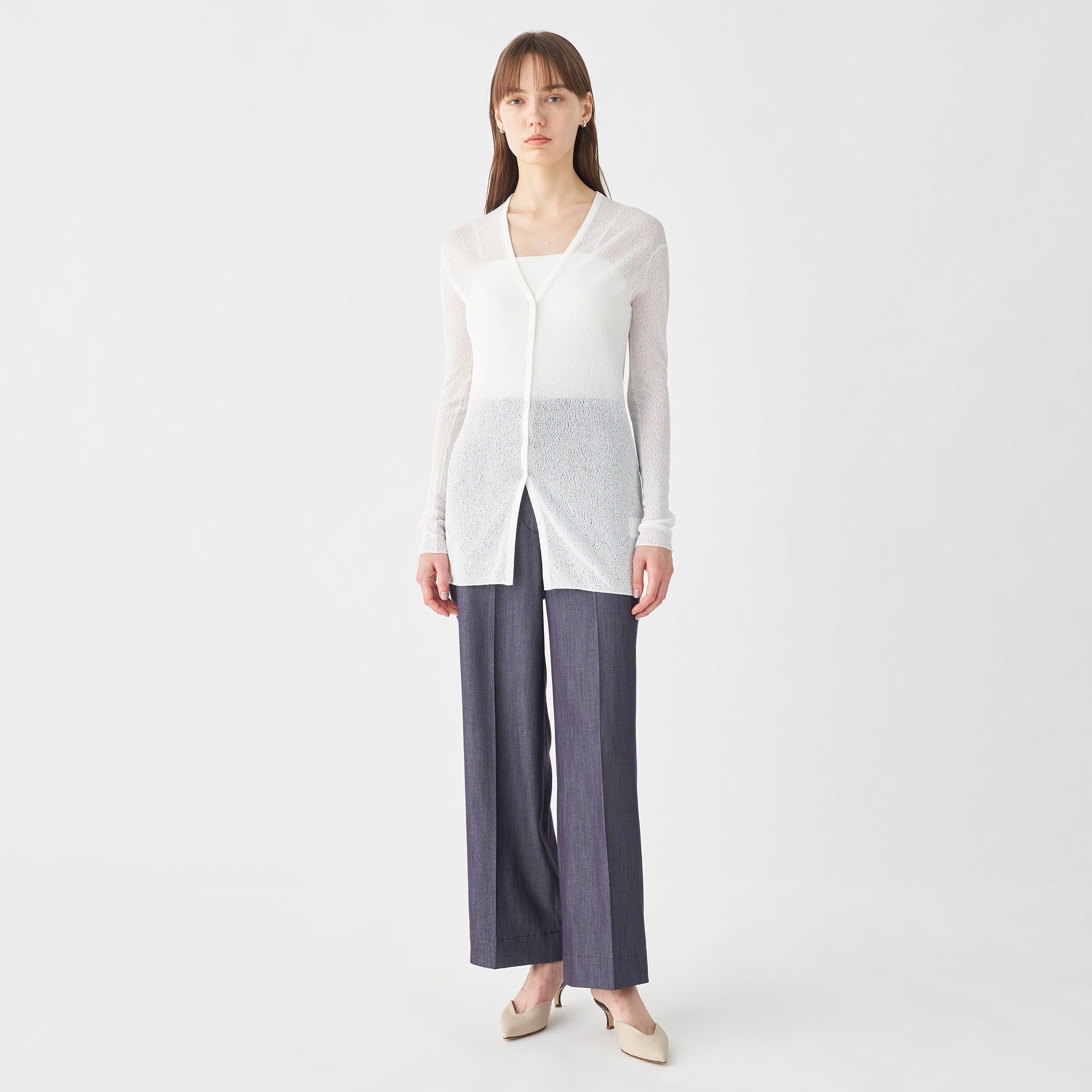 30％OFF Ballsey ボールジー TOMORROWLAND トゥモローランド 11-02-42-02105 ライト フリーゼ  Vネック カーディガン Ballsey 30％OFF ボールジー TOMORROWLAND トゥモローランド 11