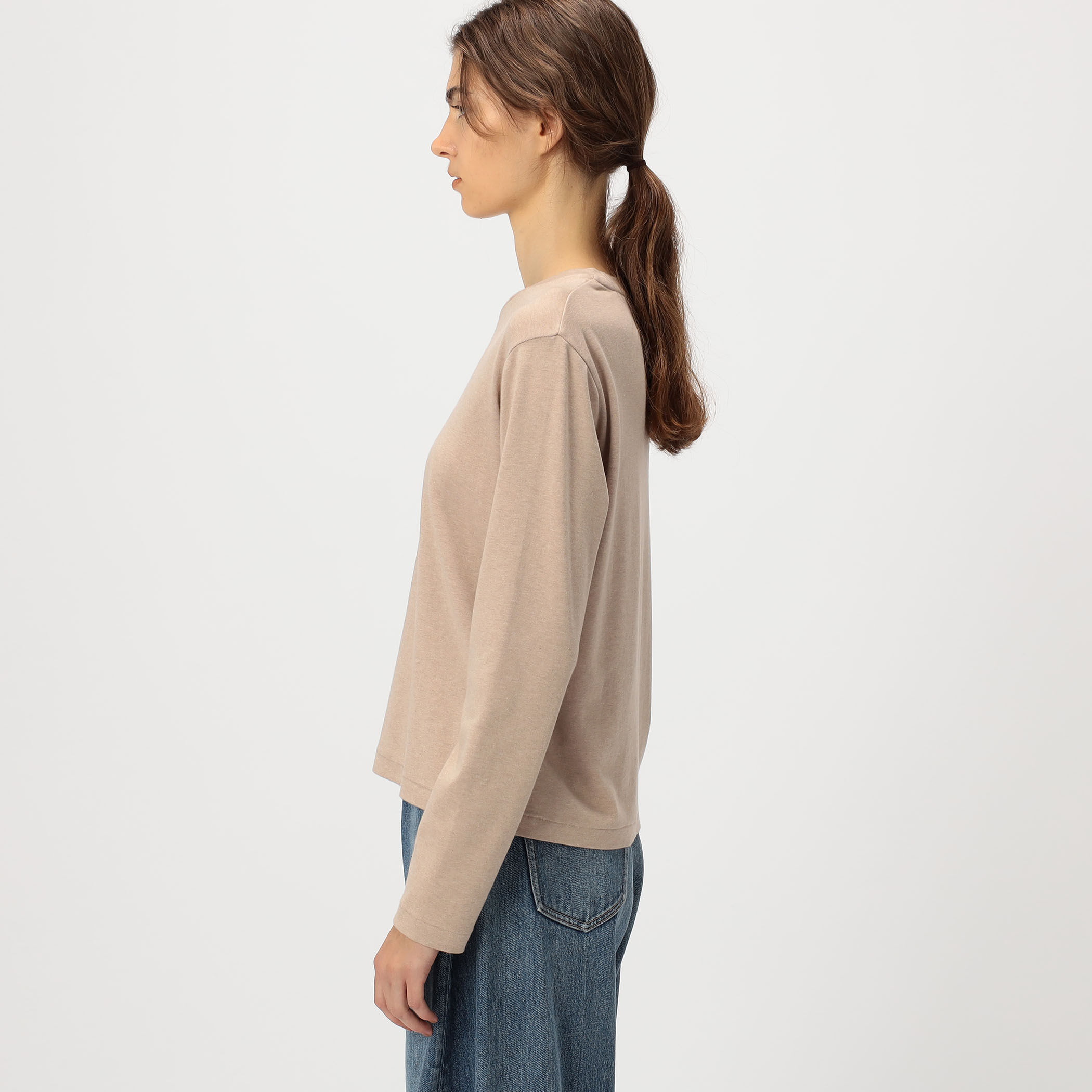 GALERIE VIE ウールジャージーコンビ ビルドネックプルオーバー GALERIE VIE（ギャルリー ヴィー）の「ウールジャージーコンビ ビルド
