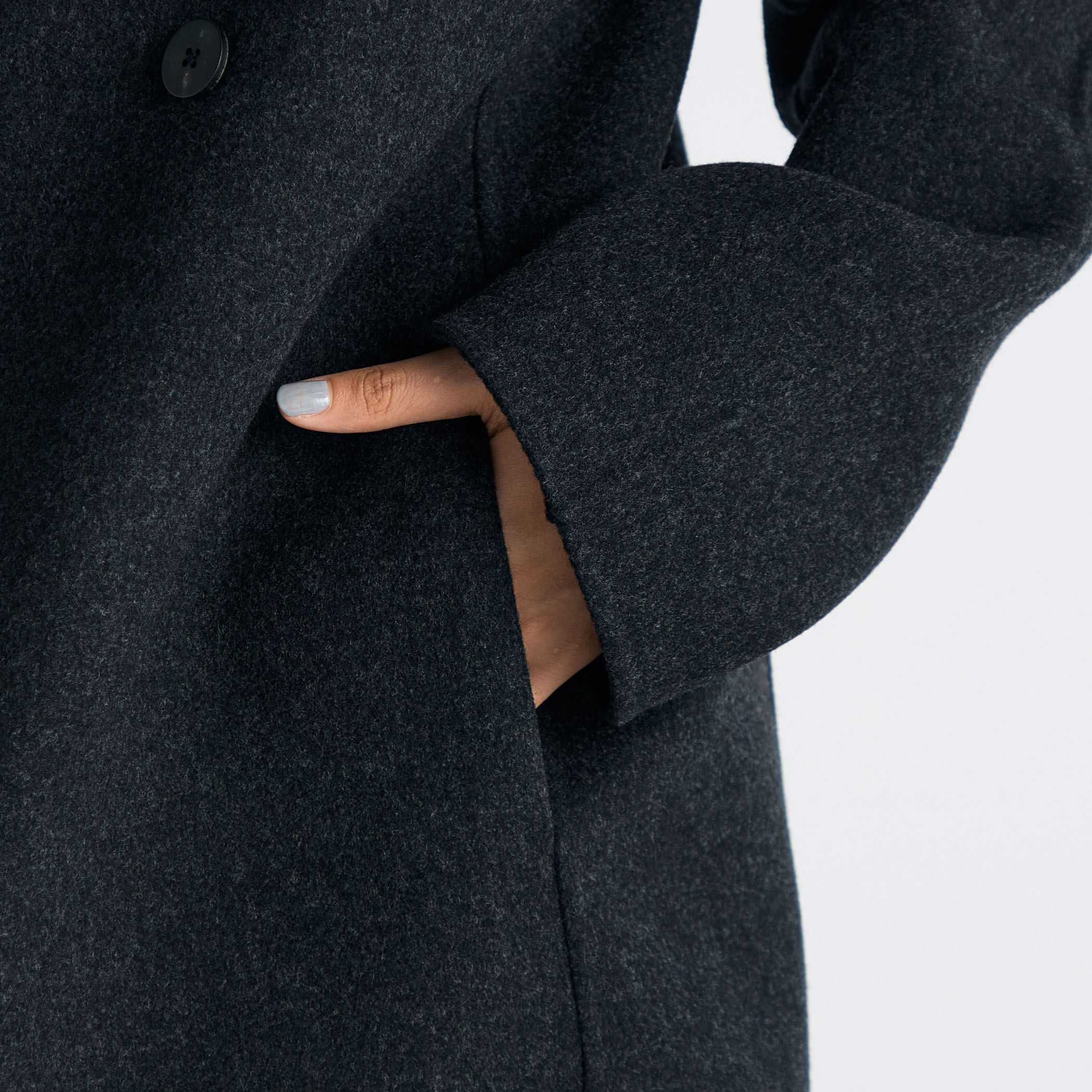 ウールカシミヤ ダブルフェイス ショートコート｜トゥモローランド
