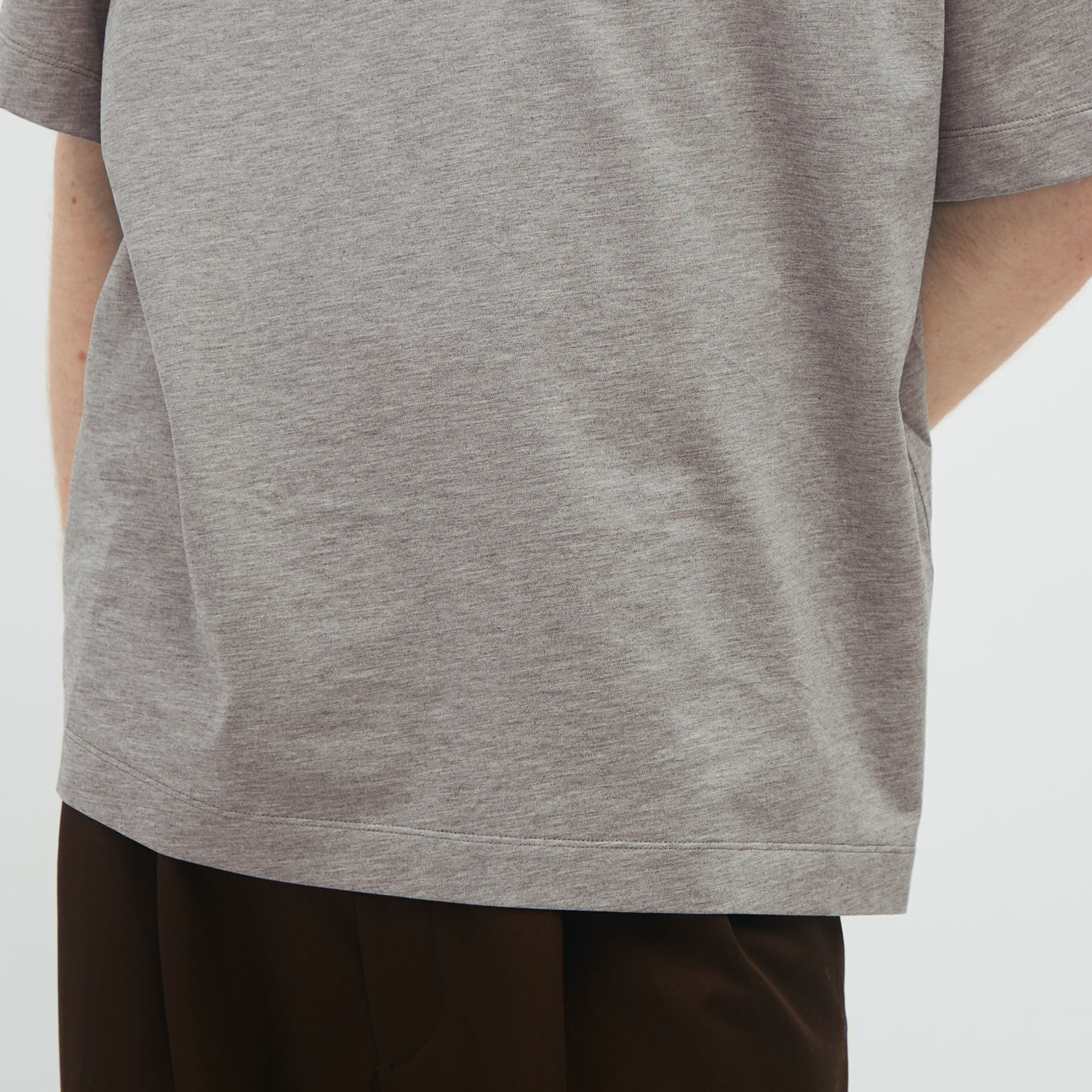 CABaN コットン ドロップショルダークルーネックプルオーバー CABaN tシャツ コットン ドロップショルダークルーネックプル
