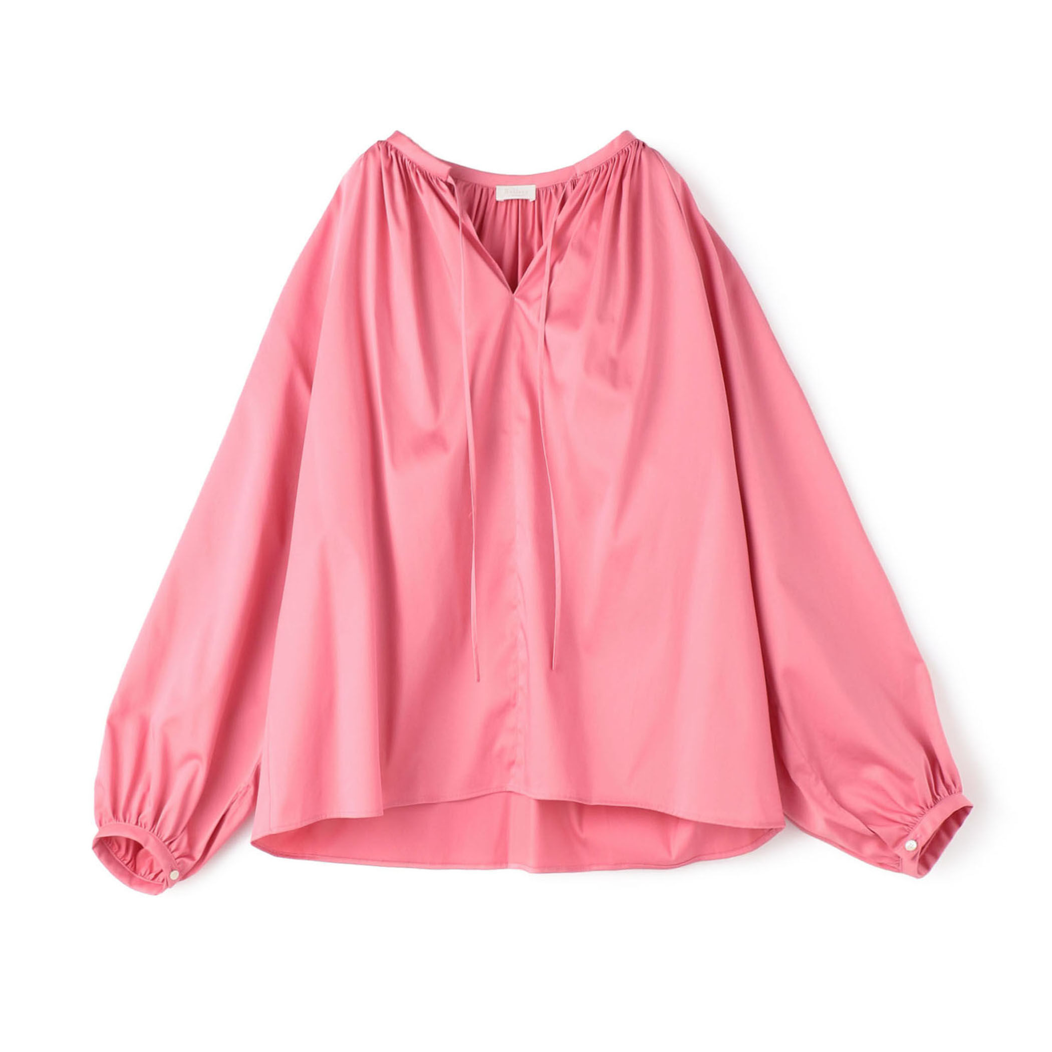 ハイカウントサテン ボリュームスリーブブラウス｜トゥモローランド