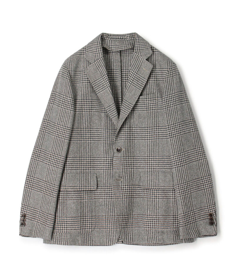 ウールリネンシルク シングルブレステッド 3Bジャケット MARLING＆EVANS