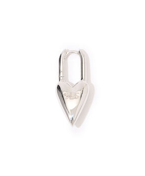 avgvst Yes-No Heart Lock シルバー 片耳ピアス