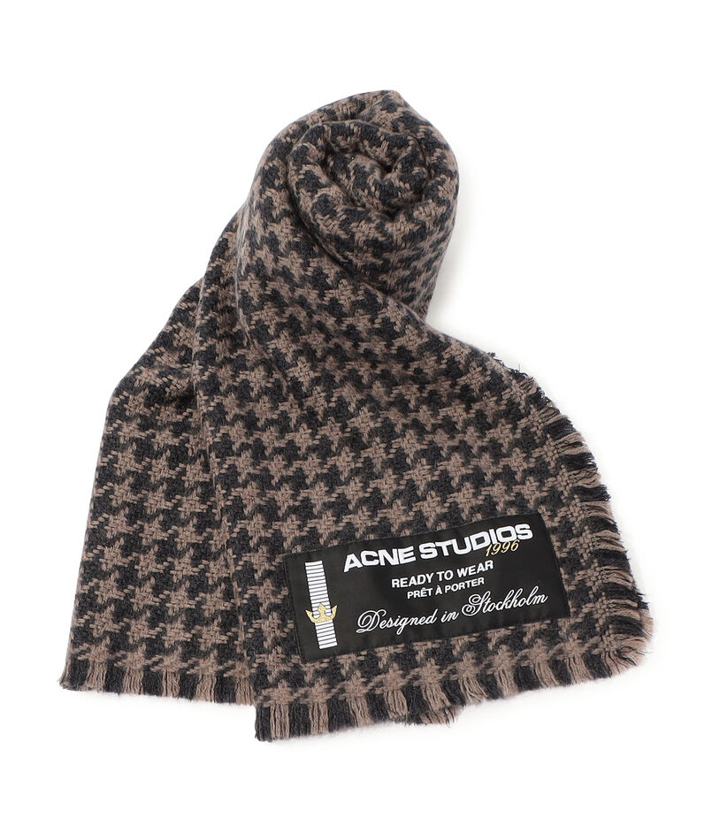 Acne Studios ハウンドトゥースウールスカーフ