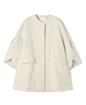 【WEB先行予約】ボタニカルジャカード トラペーズコート