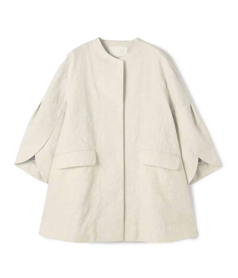 【WEB先行予約】ボタニカルジャカード トラペーズコート