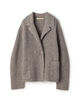 ウールナイロンメランジ ジャケットカーディガン ウールナイロンメランジ ジャケットカーディガン