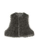 HYKE FAUX SHEARLING CROPPED VEST クロップドベスト