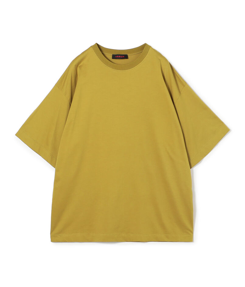 CABaN コットン ドロップショルダークルーネックプルオーバー