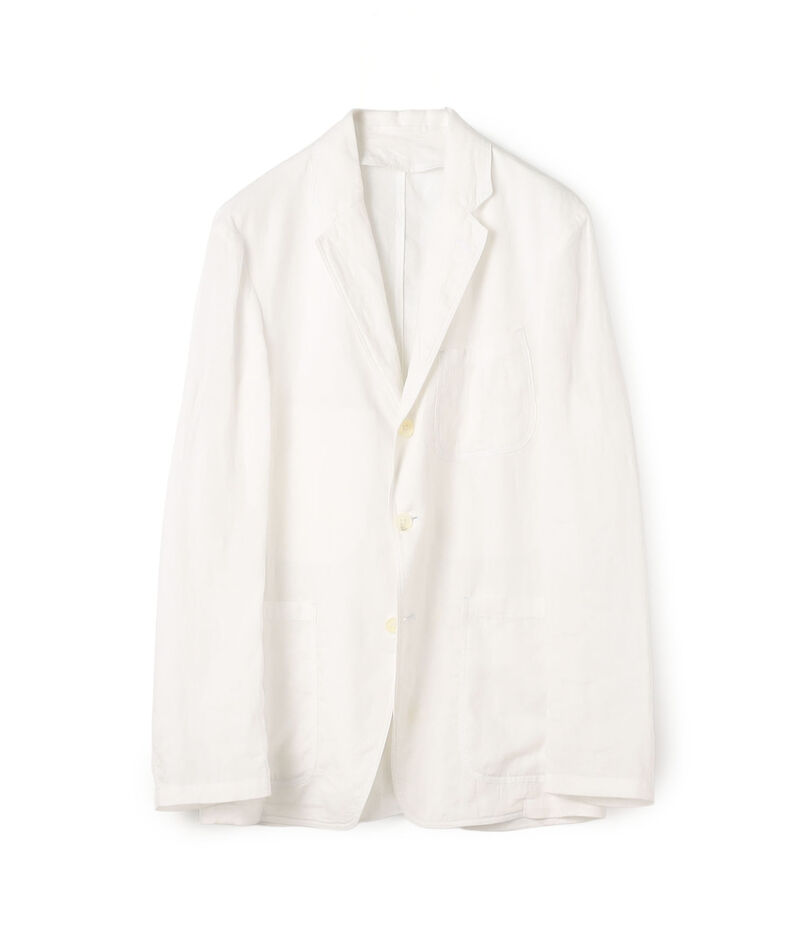 リネン シングルブレステッド3Bジャケット GOLD LINEN