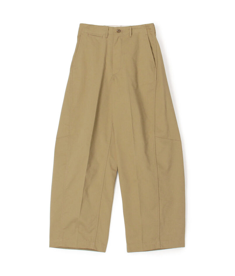 HYKE BARREL LEG CHINO PANTS　バレルレッグ チノパンツ