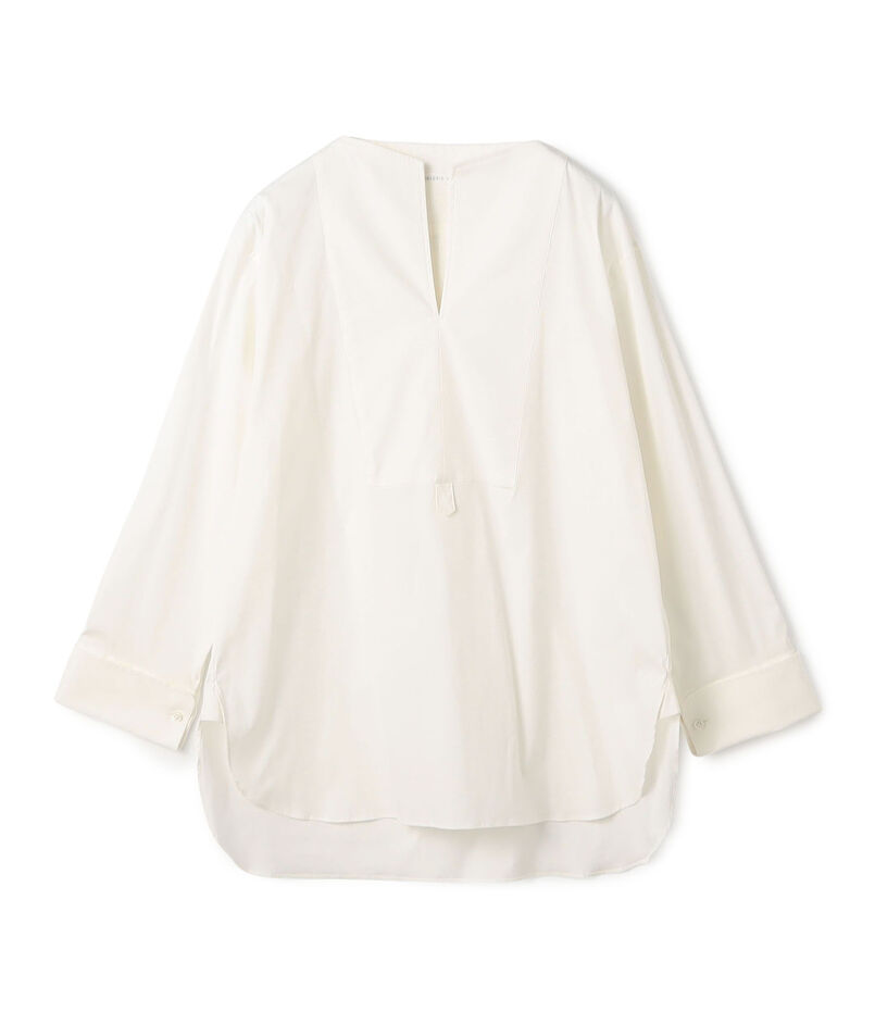 ストレッチタイプライター ブザムロングブラウス