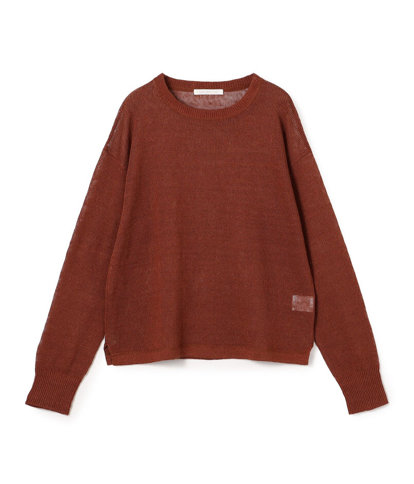 リネンコード クルーネックプルオーバー