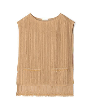 ラッセルコットン フロントポケットベスト