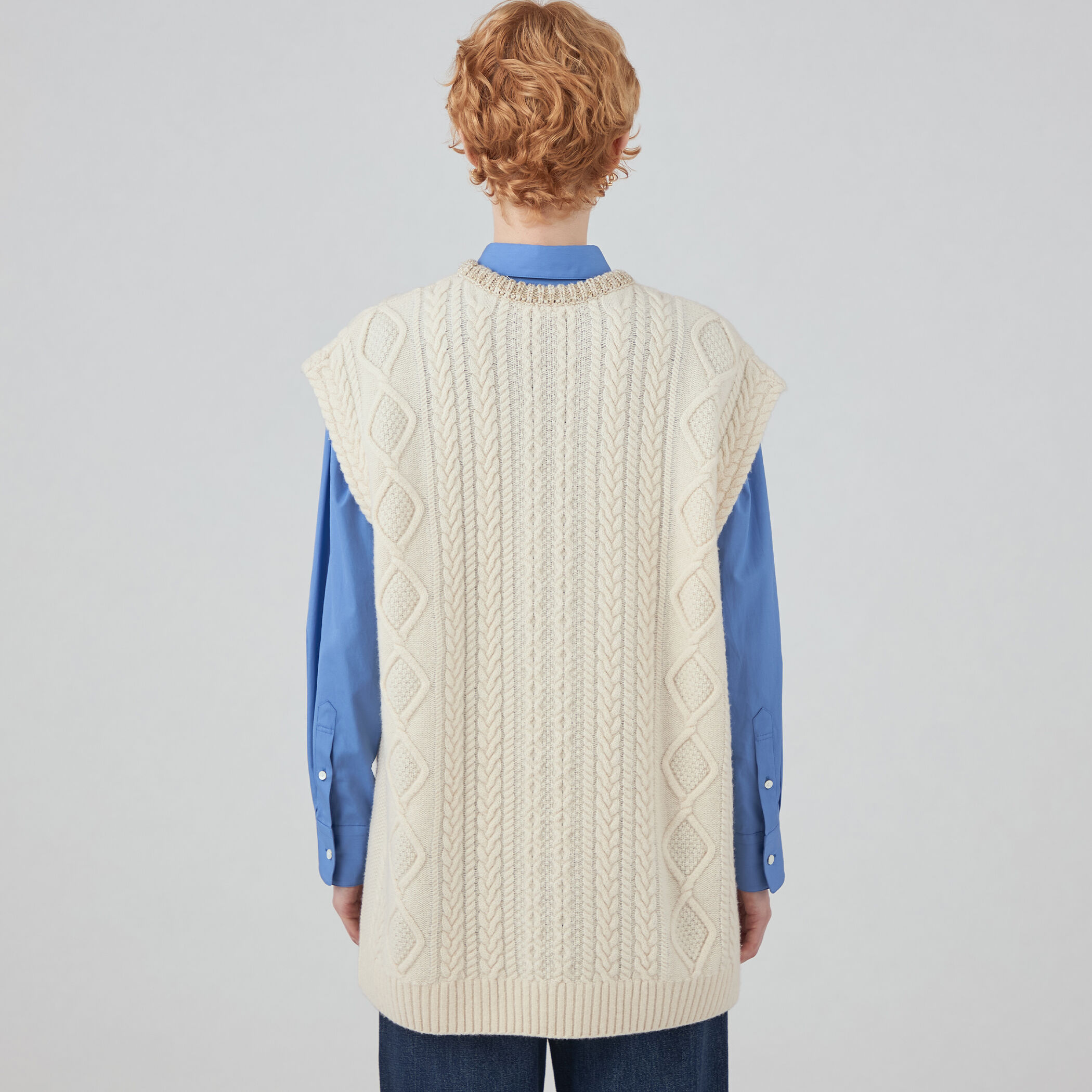 ルレックスケーブル クルーネックベスト｜トゥモローランド 公式通販