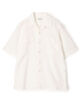 【別注】Salbatore Piccolo BRYAN コットンメッシュ ダブルポケットオープンカラー ハーフスリーブシャツ