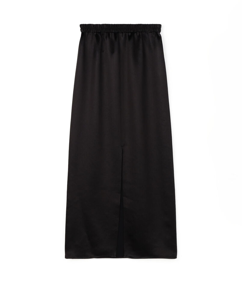 ■チンツサテンIラインロングスカート