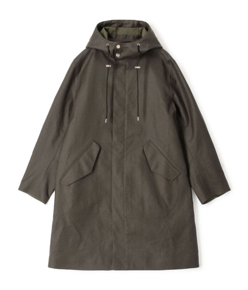 【別注】MACKINTOSH GRANISH ウールボンディング フーデッドコート