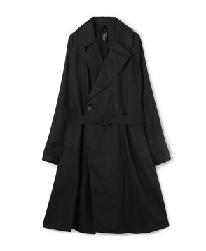 HEVO BRINDISI リネン ダブルブレステッドコート