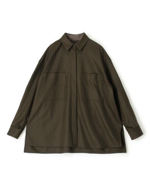 ウールスムース ビッグシャツ