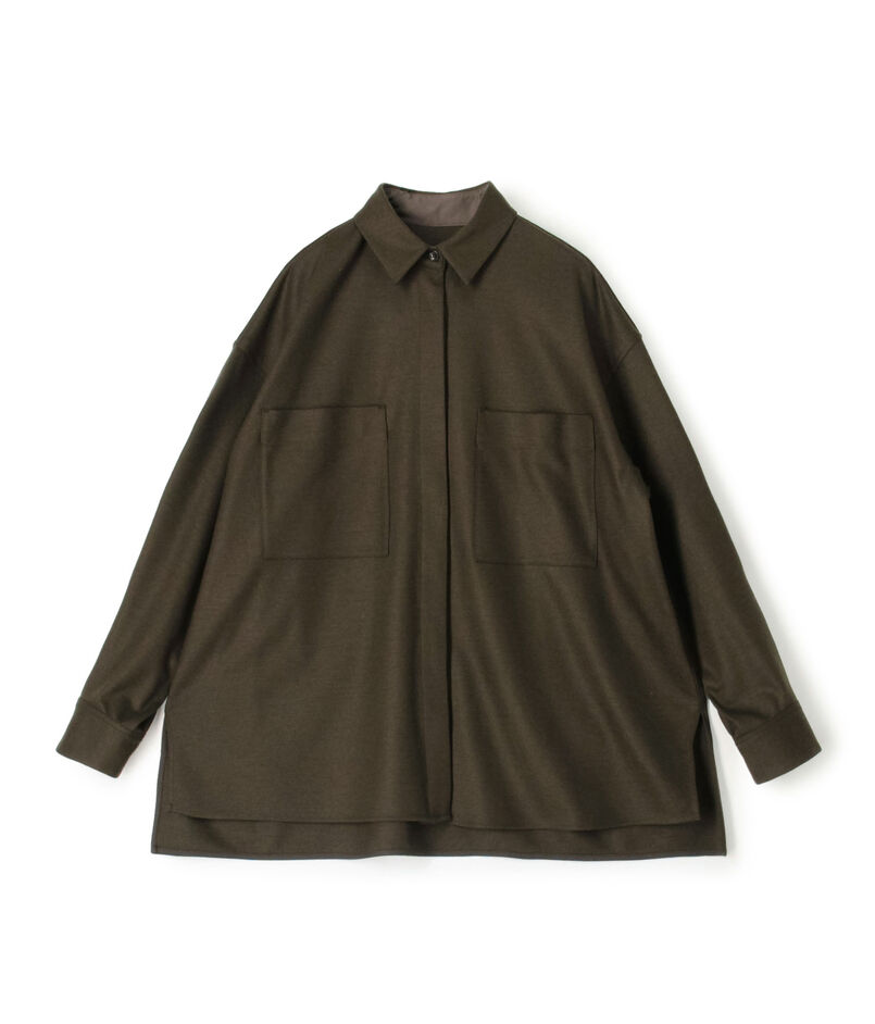 ウールスムース ビッグシャツ