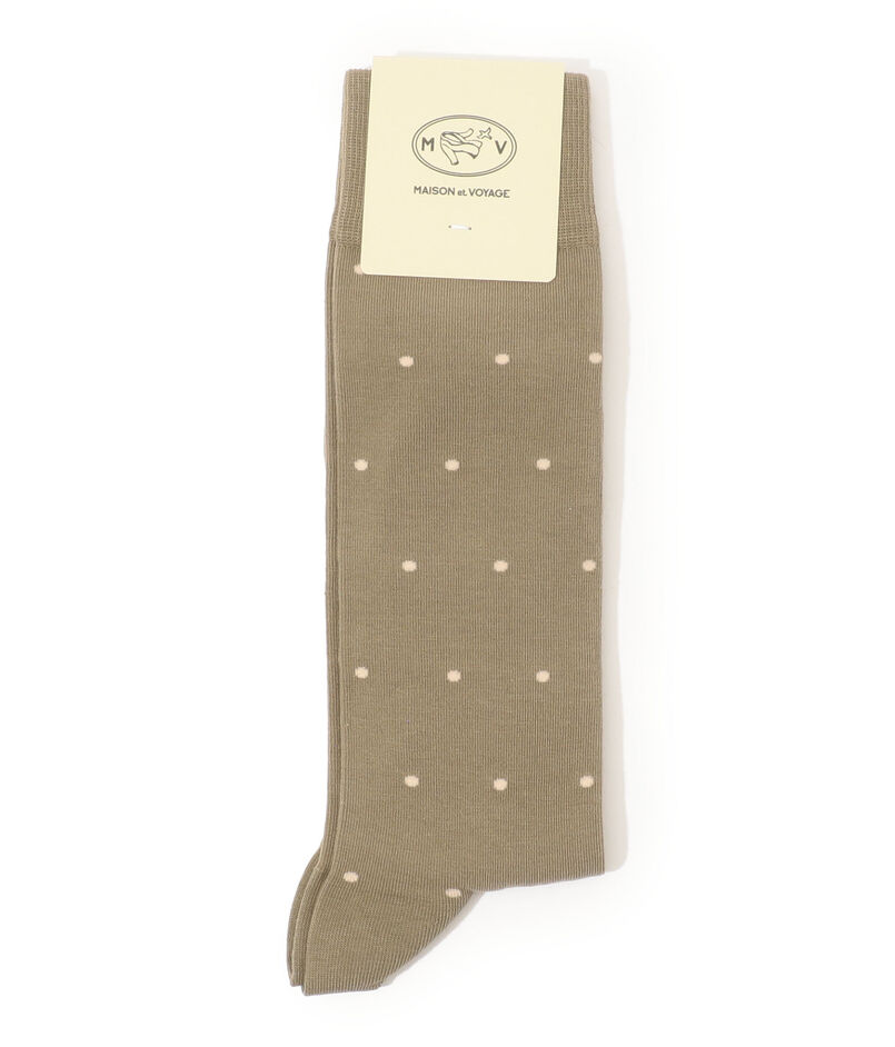 MAISON et VOYAGE オーガニックコットン ドットソックス
