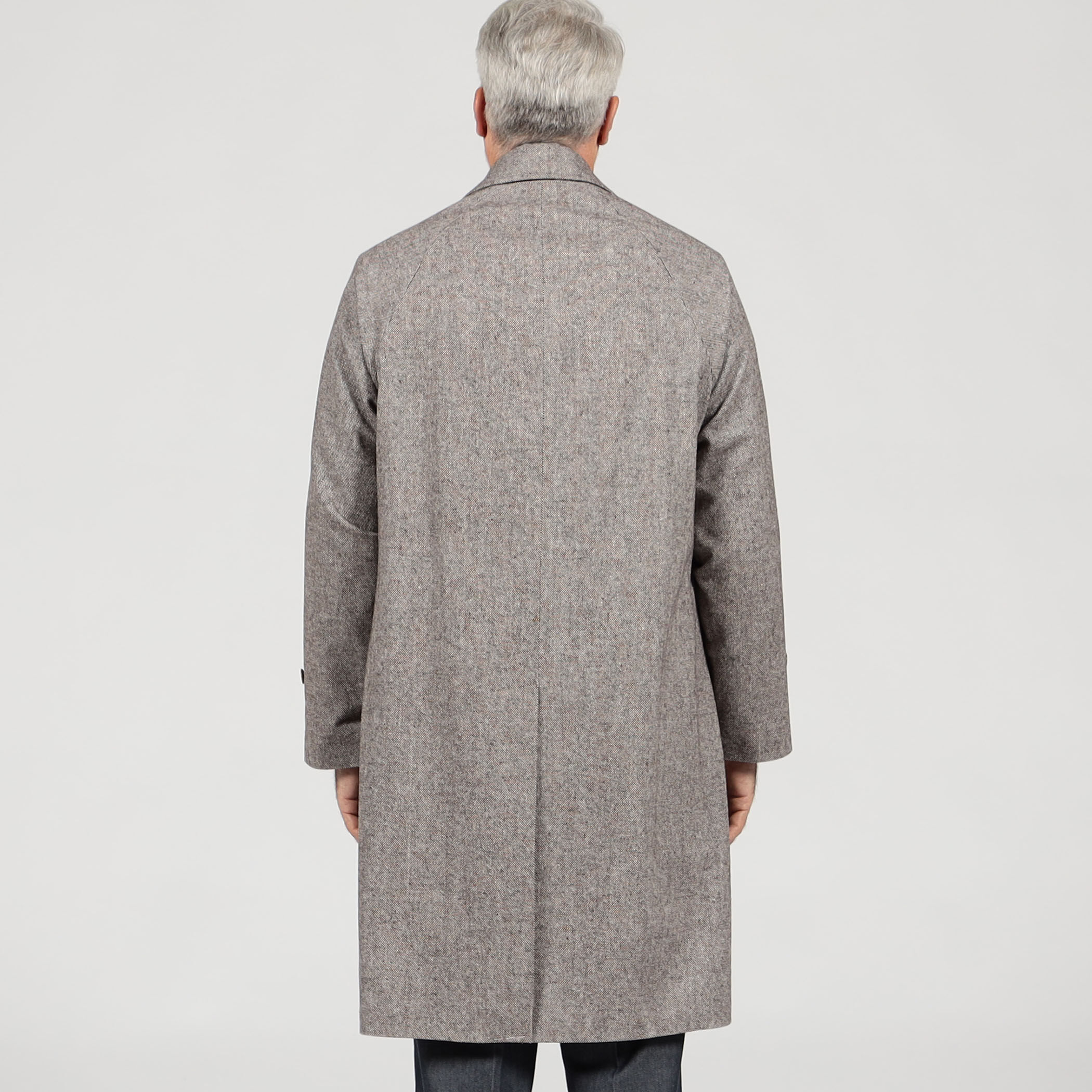 De Petrillo / コート/42/ウール/グレー/TW22146U 別注】De Petrillo ウールシルクナイロン バルカラーコート