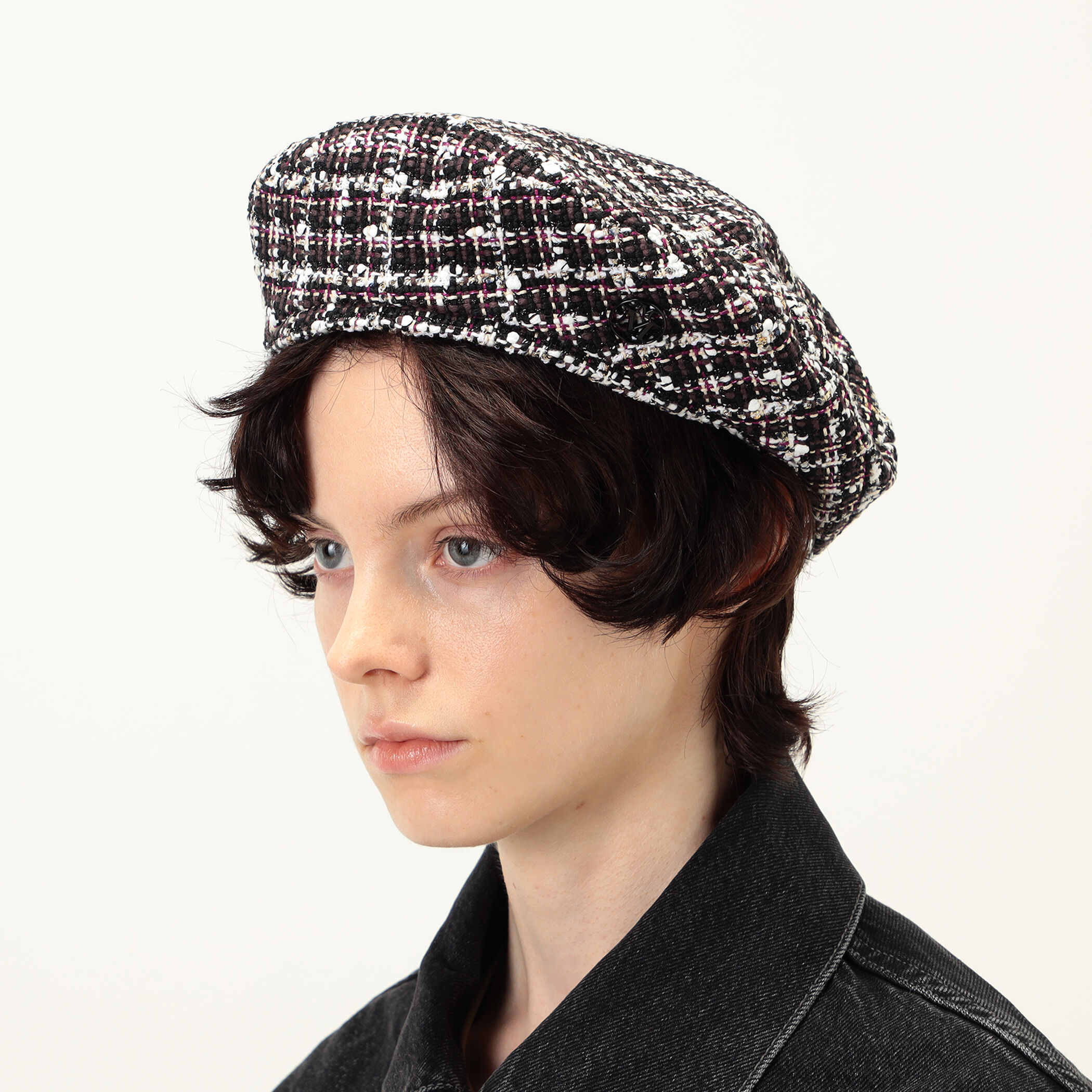 MAISON MICHEL New BillyVichy ツイードベレー｜トゥモローランド 公式