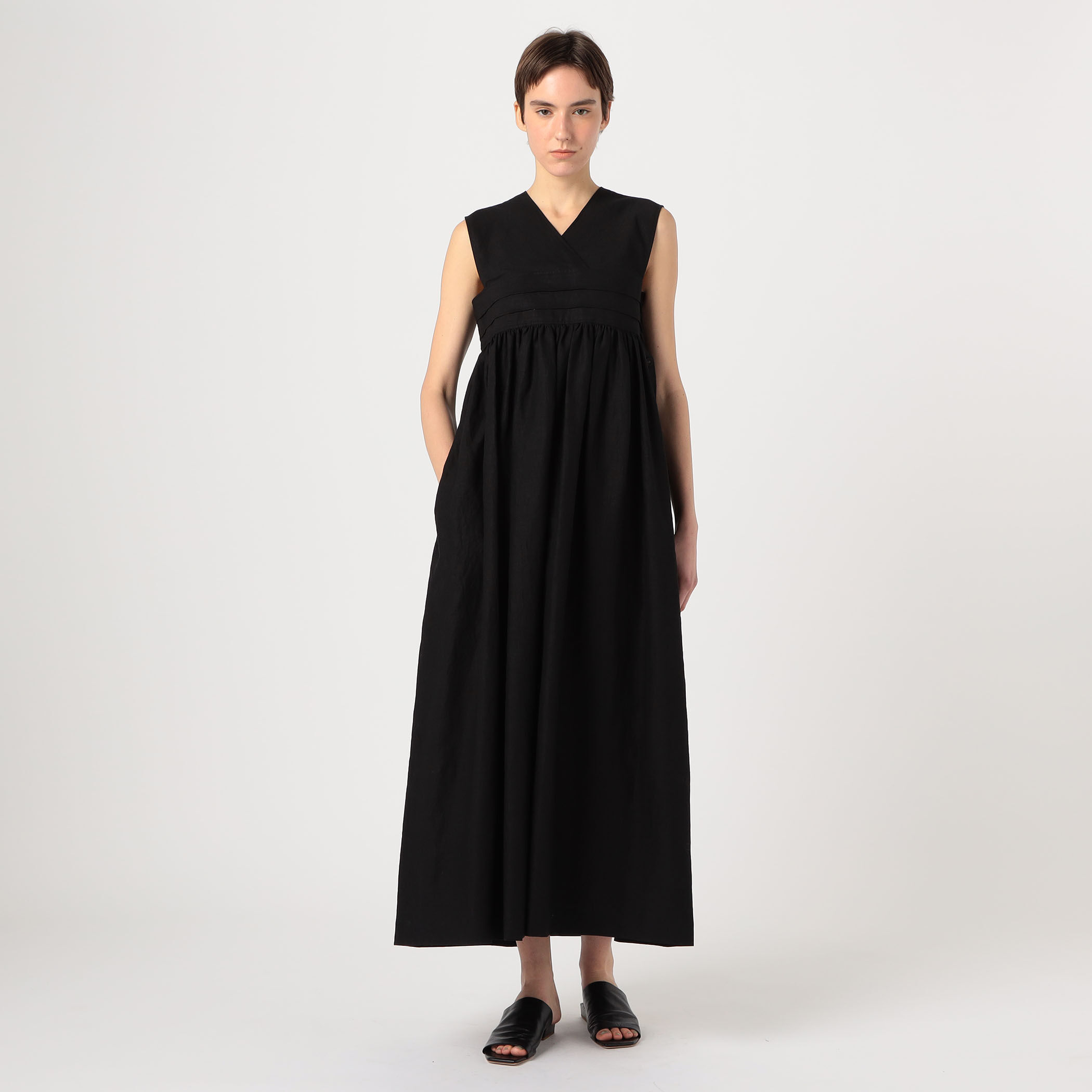 HYKE LINEN MAXI DRESS｜トゥモローランド 公式通販