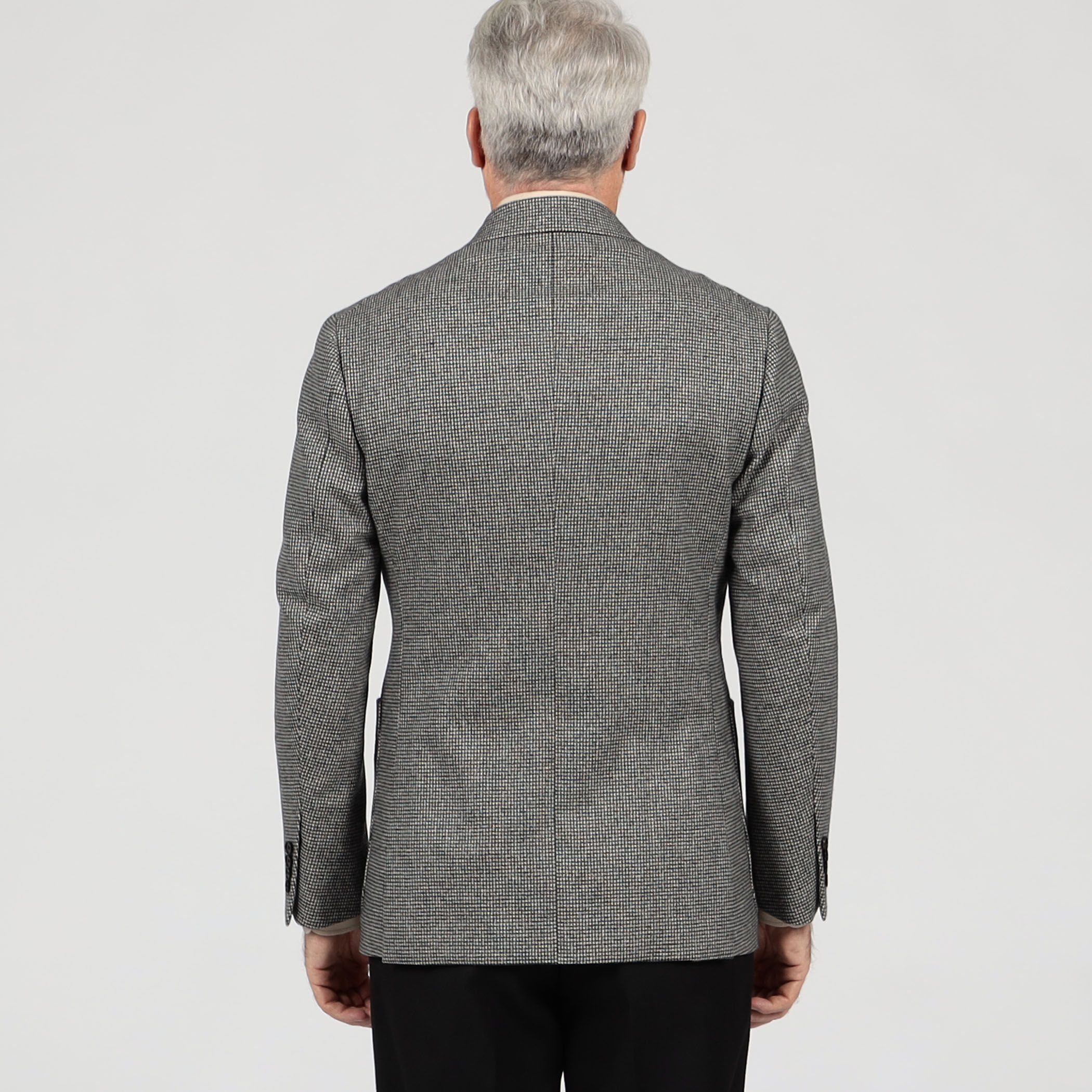 ウールフランネル ダブルブレステッド4Bジャケット FOX BROTHERS