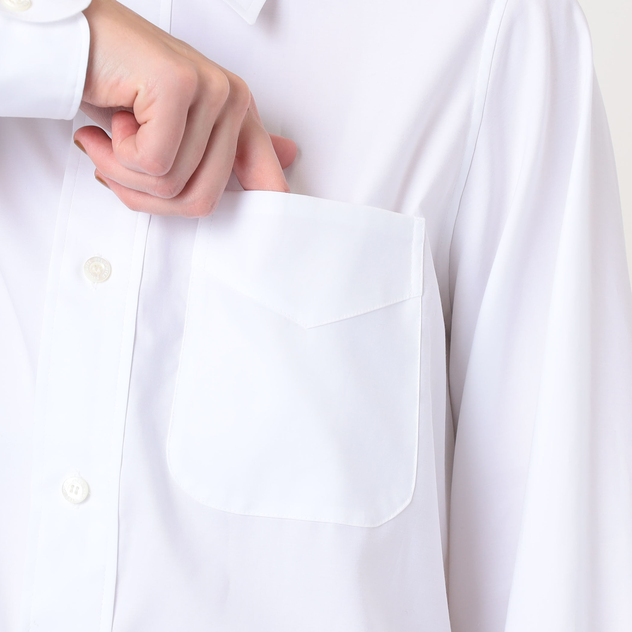 HYKE BROAD LONG SHIRT ロングシャツ｜トゥモローランド 公式サイト
