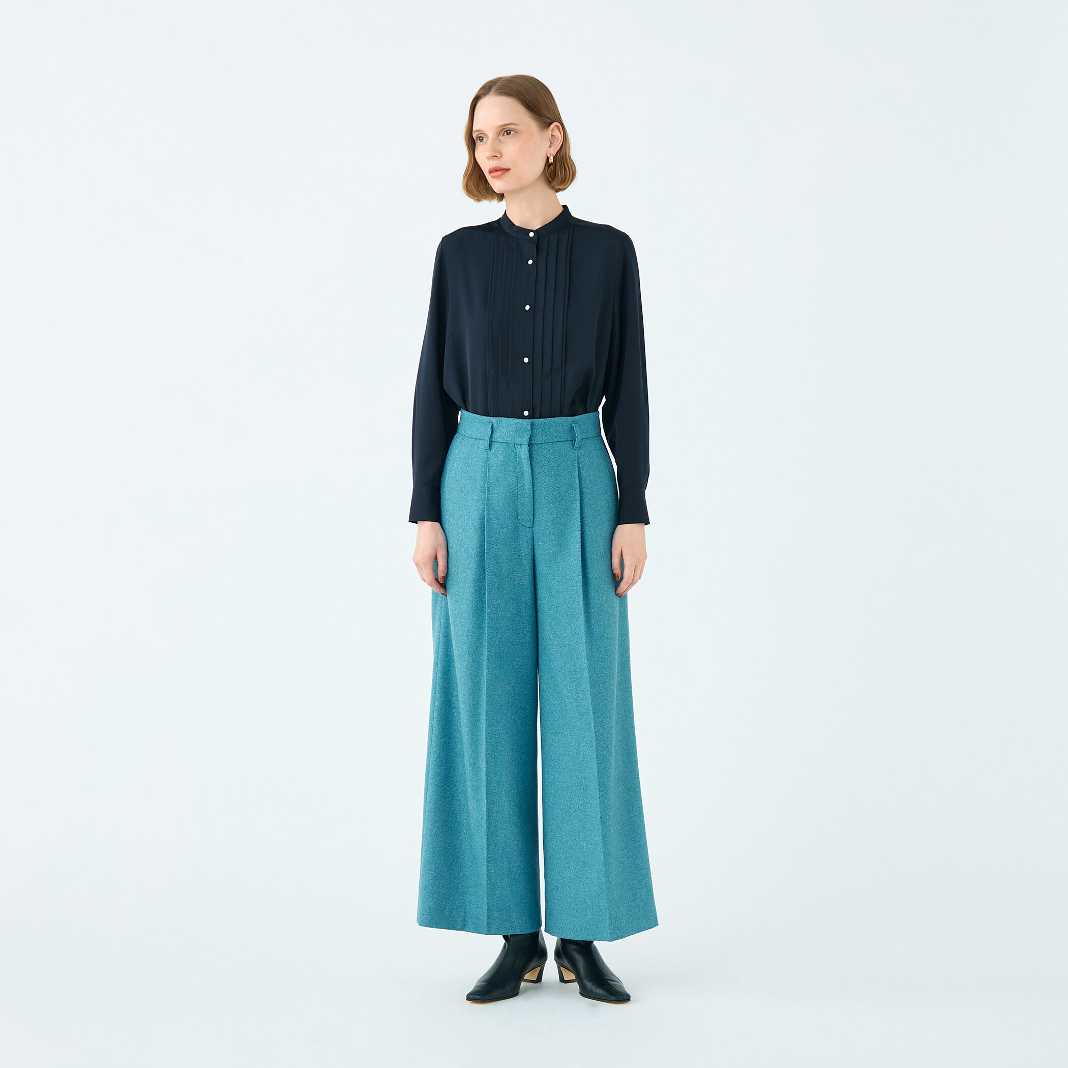 メランジカルゼ タックワイドパンツ｜トゥモローランド 公式通販