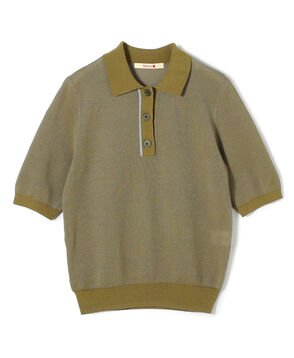 ダブルカラーピケ ミニポロカラーハーフスリーブ