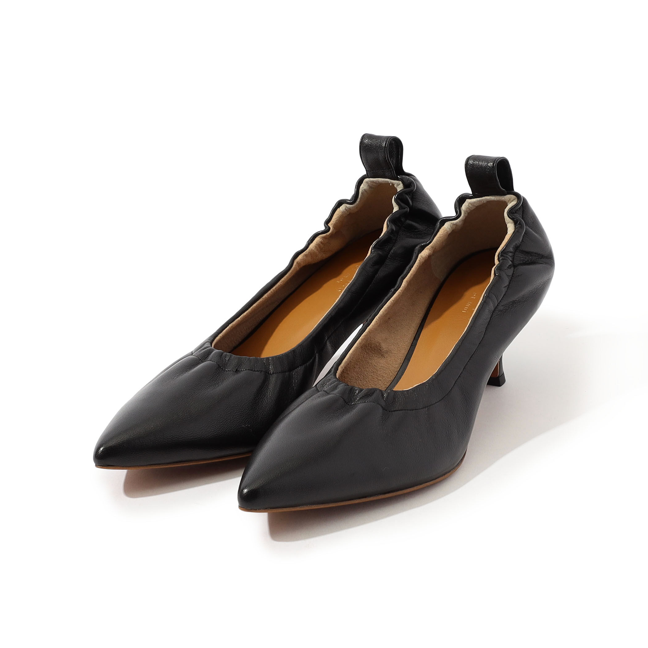 【美品】トゥモローランド購入　リュニック　黒レザー　ポインテッドトゥ　パンプス L'unique（リュニック）｜トゥモローランド 公式通販