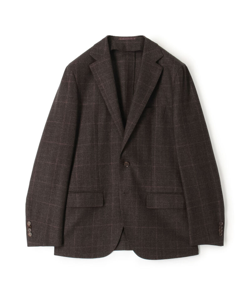 ウールナチュラルストレッチ シングルブレステッド 2Bジャケット DRAGO