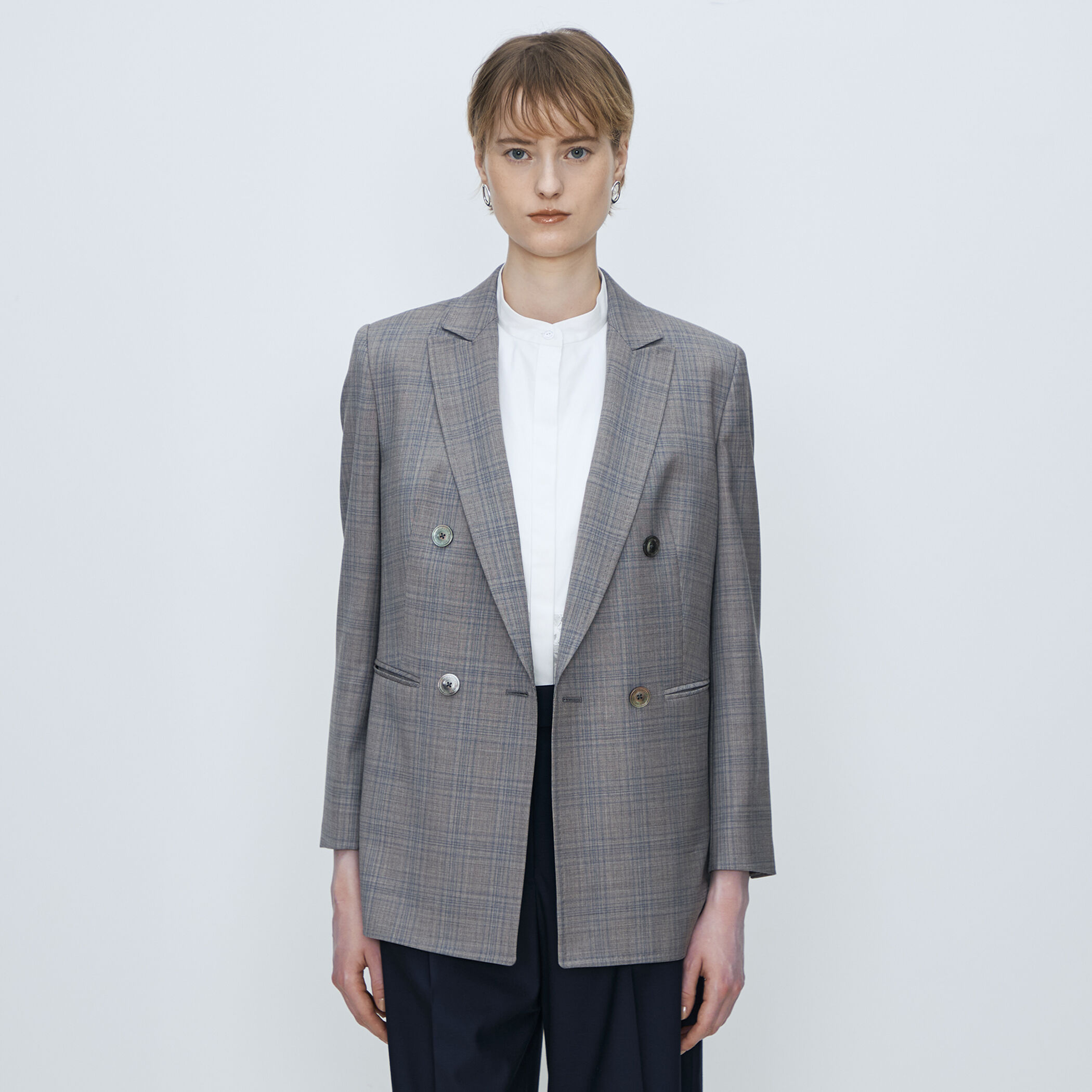 ZELANDER NATURAL STRETCH ダブルブレストジャケット