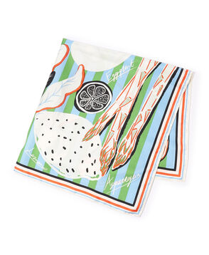 manipuri VEGETABLES シルクスカーフ