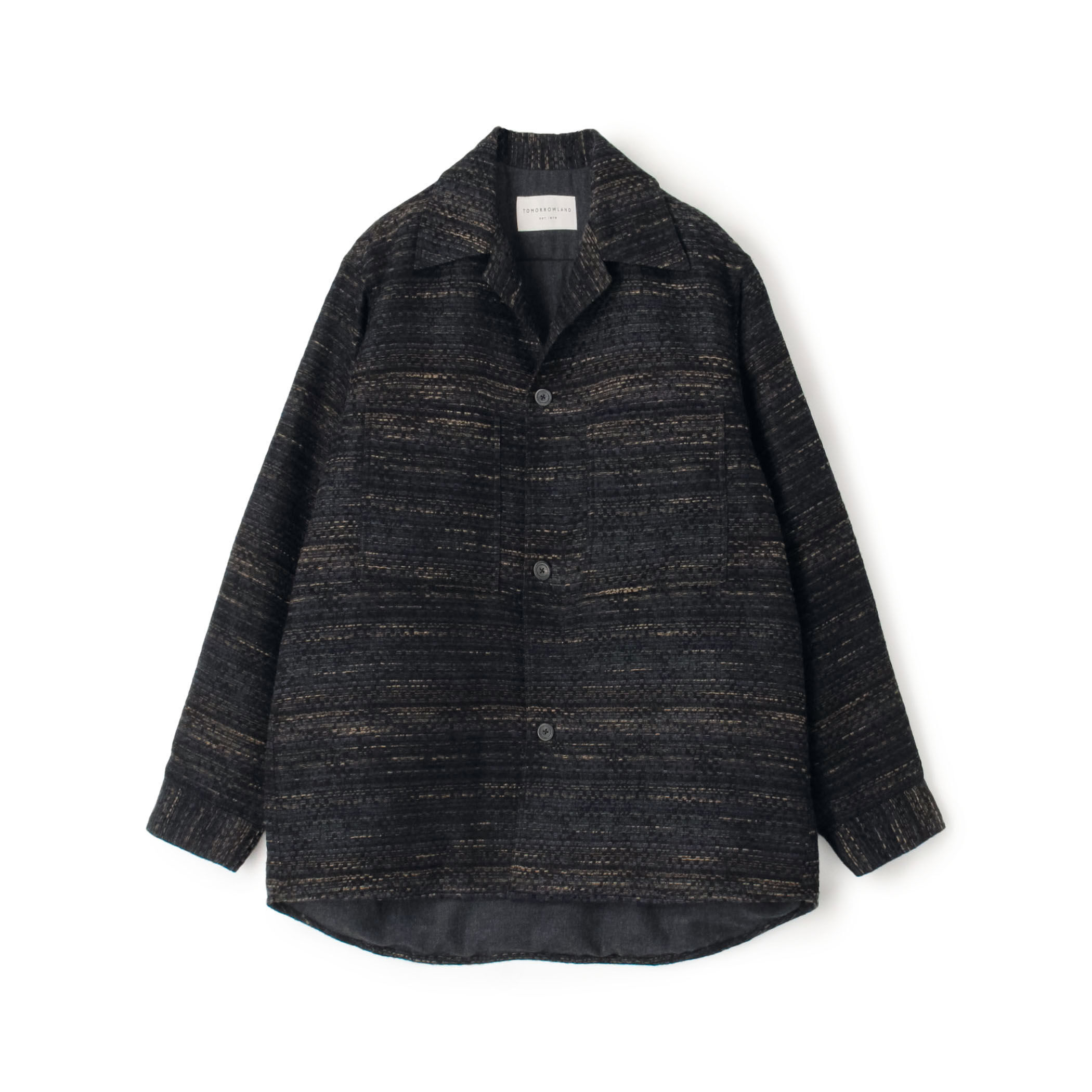 ミックスツイード ダブルポケットシャツブルゾン｜トゥモローランド