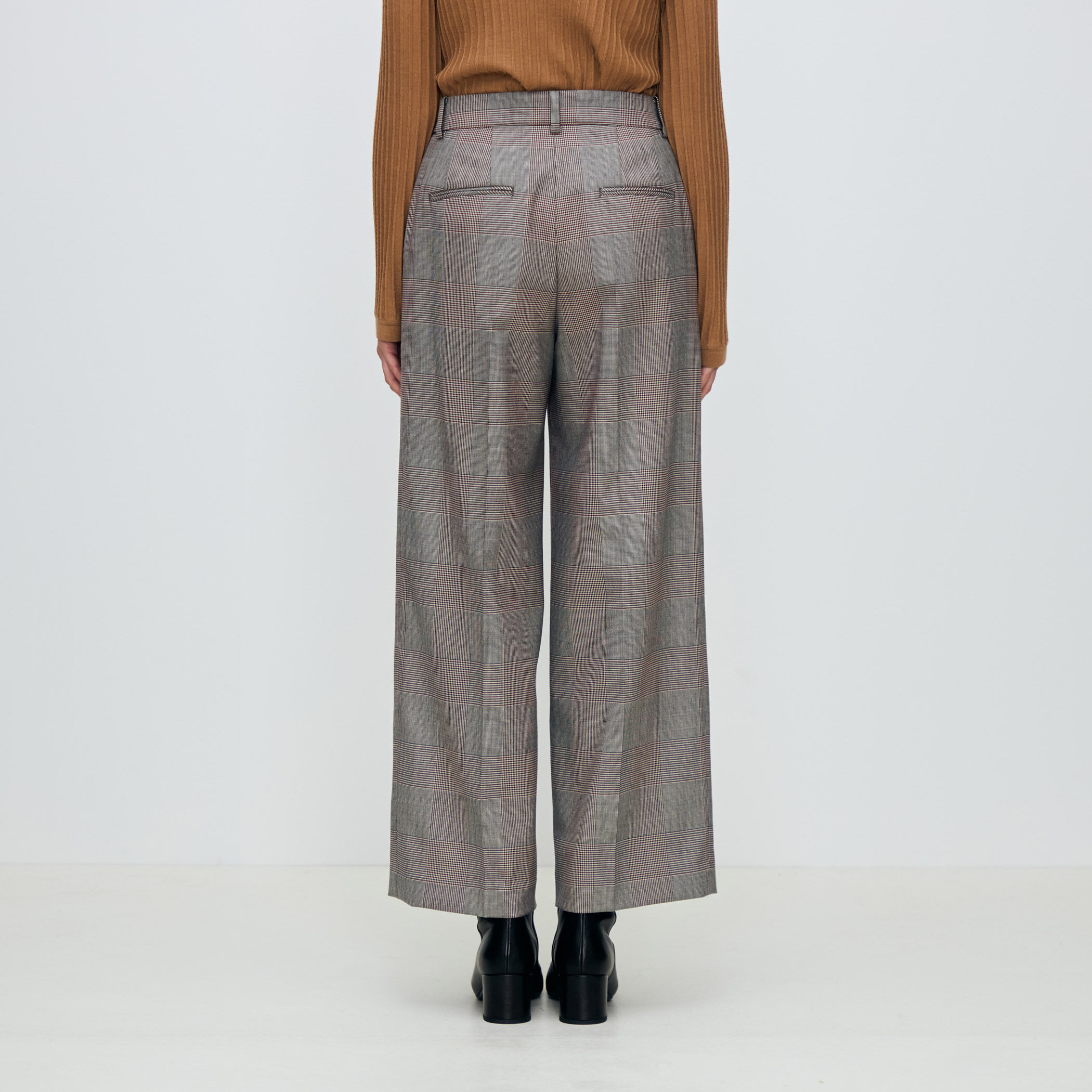 マルチグレンチェック ストレートパンツ｜トゥモローランド 公式通販