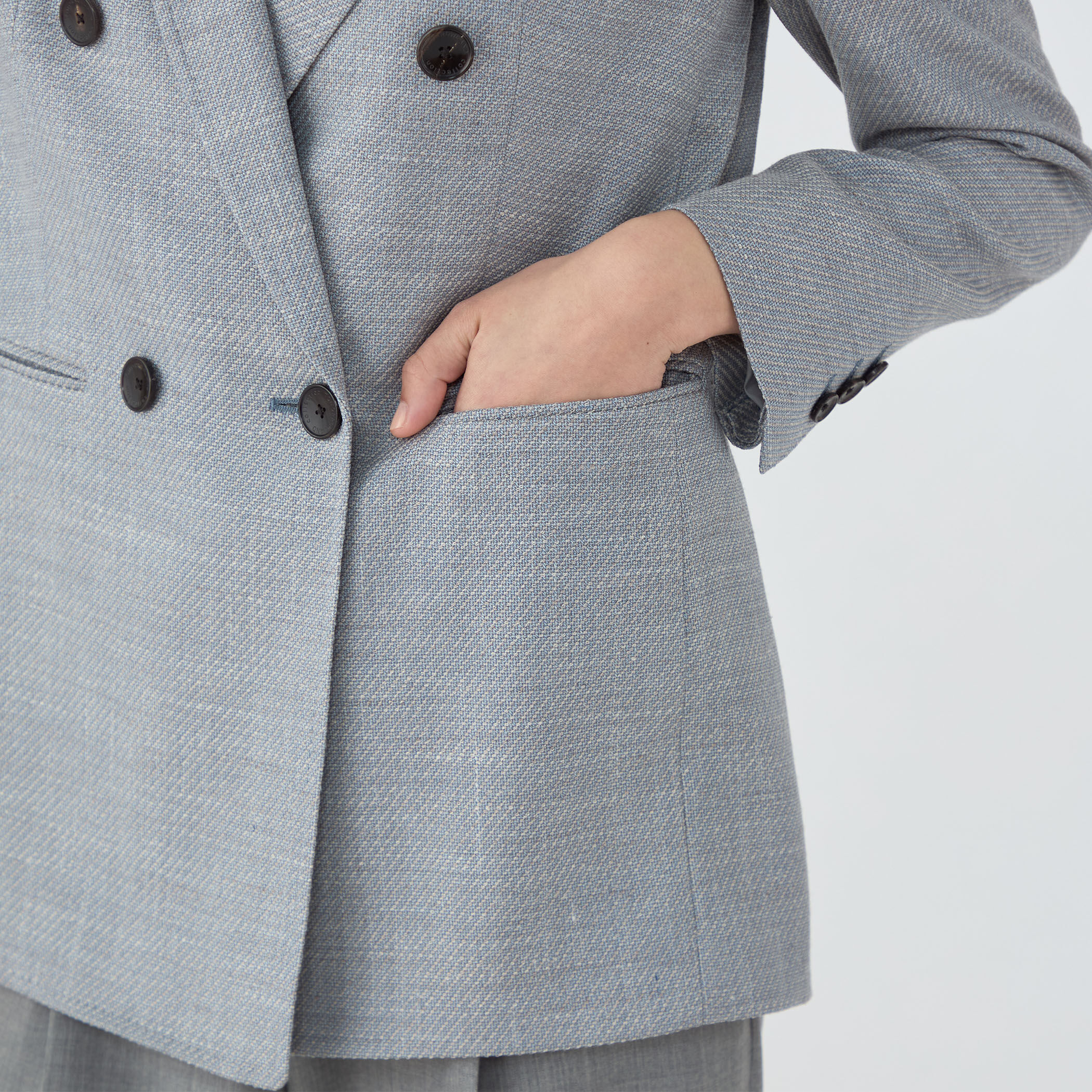 JERSELY BLUE ダブルブレストジャケット｜トゥモローランド 公式通販